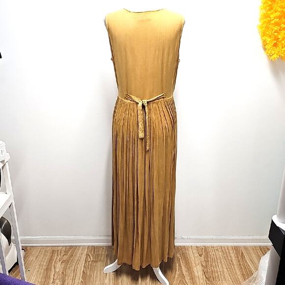 Select Chic Embroidered Boho Cottagecore Sleeveless Maxi Dress Sz XL - READ - Picture 5 of 10
